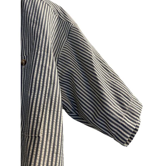 Vintage David Taylor Striped Polo Shirt - Size Medium - Picture 3 of 8